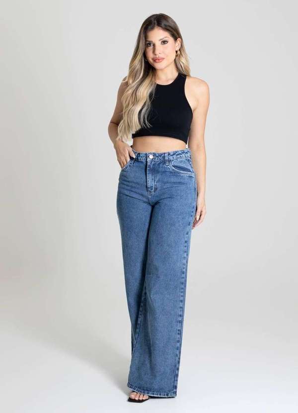 Sawary - Calça Jeans Sawary Wide Leg - 280229 Azul 2