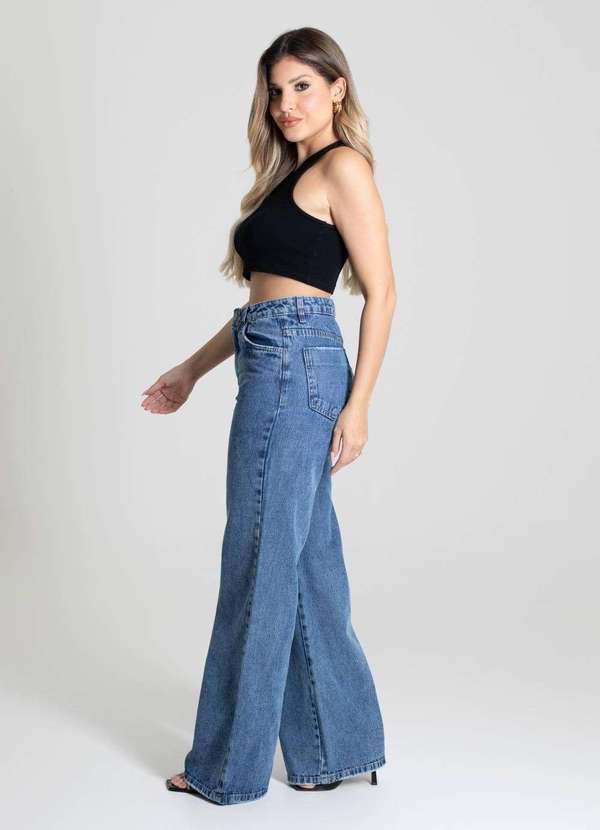 Sawary - Calça Jeans Sawary Wide Leg - 280229 Azul 3