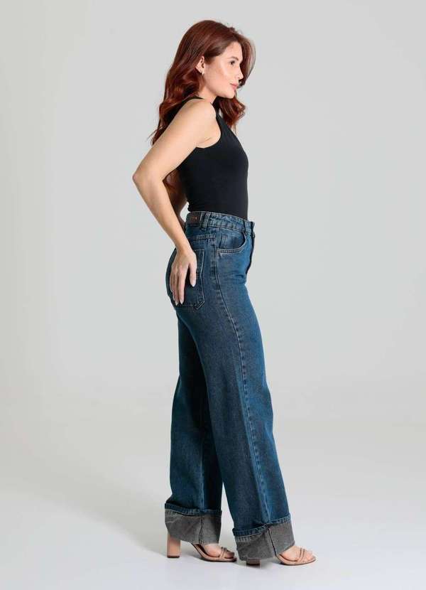 Sawary - Calça Jeans Sawary Wide Leg - 280251 Azul 3