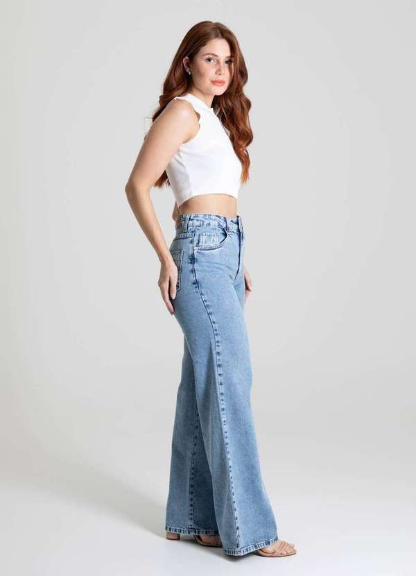 Sawary - Calça Jeans Sawary Wide Leg - 280271 Azul 3