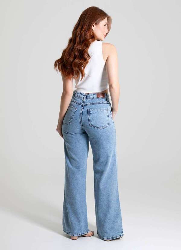 Sawary - Calça Jeans Sawary Wide Leg - 280271 Azul 4