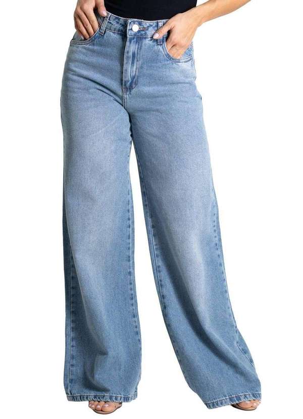 Sawary - Calça Jeans Sawary Wide Leg - 280278 Azul