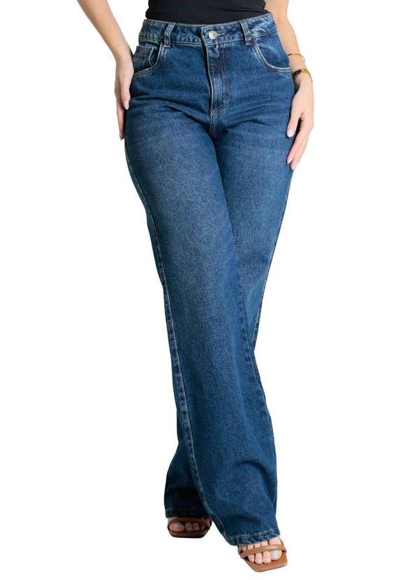 Sawary - Calça Jeans Sawary Wide Leg - 280297 Azul