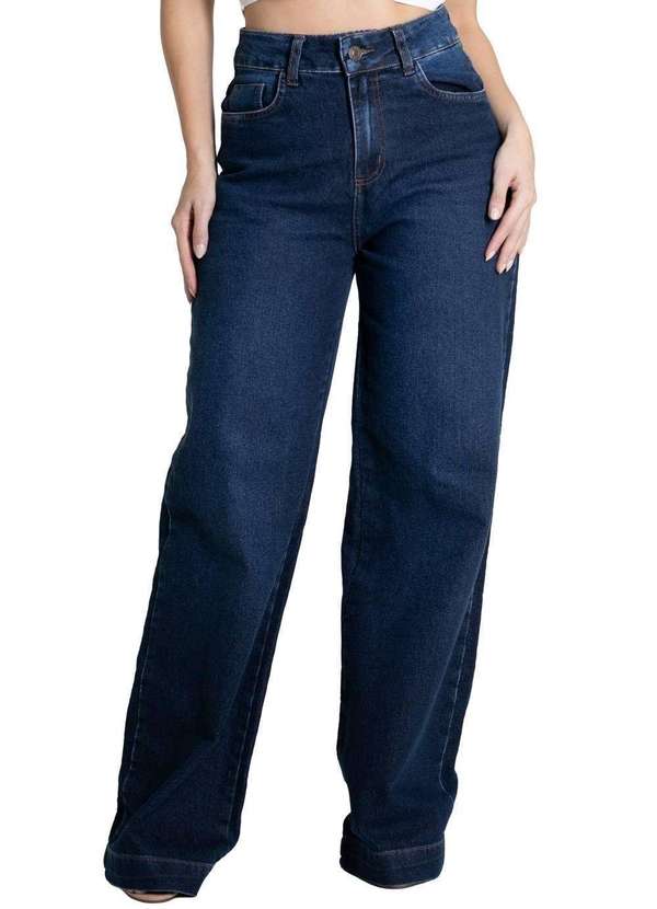 Sawary - Calça Jeans Sawary Wide Leg - 280300 Azul