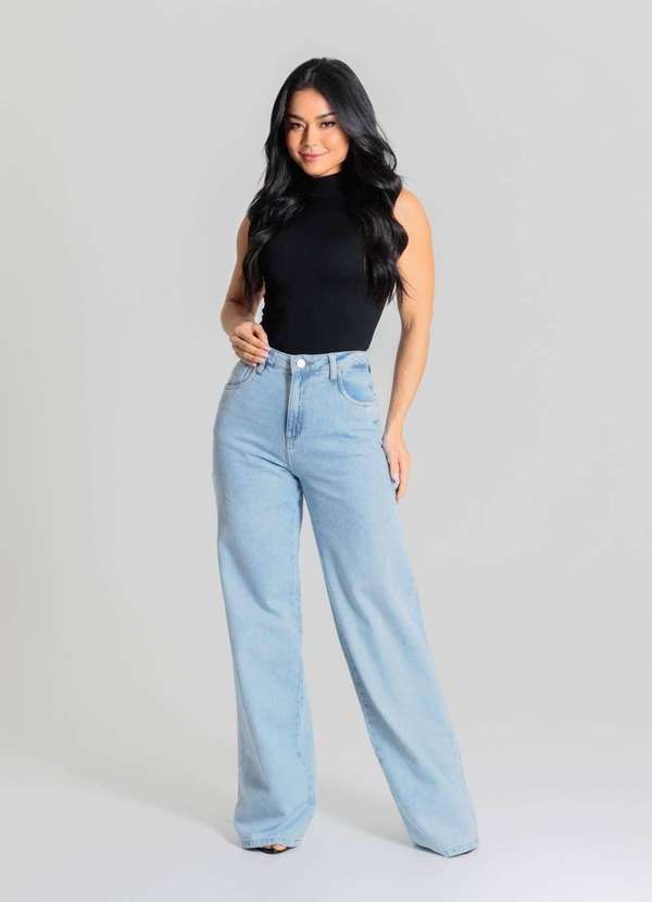 Sawary - Calça Jeans Sawary Wide Leg - 280310 Azul 2
