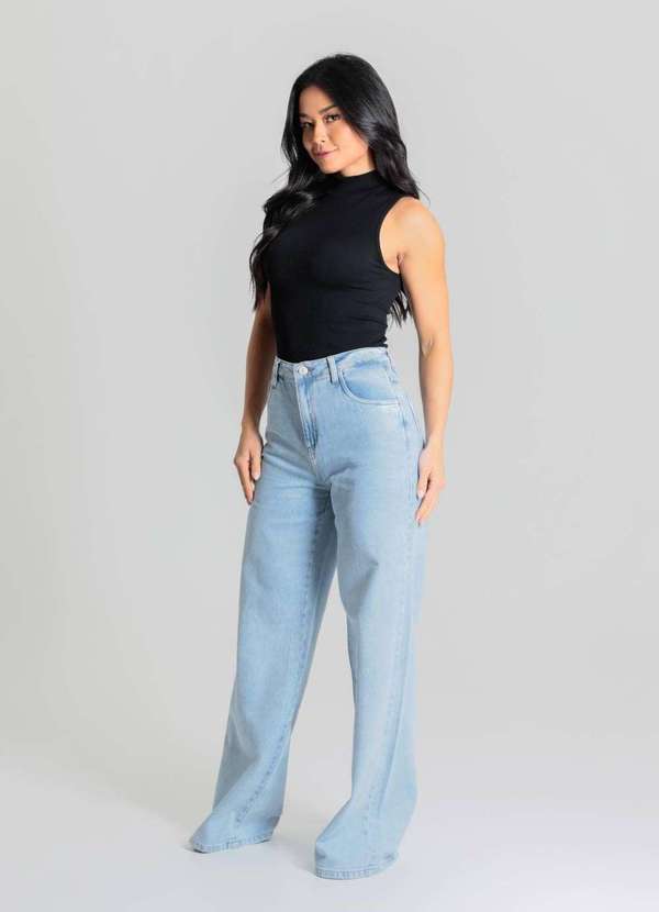 Sawary - Calça Jeans Sawary Wide Leg - 280310 Azul 3