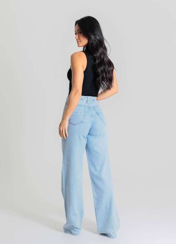Sawary - Calça Jeans Sawary Wide Leg - 280310 Azul 4