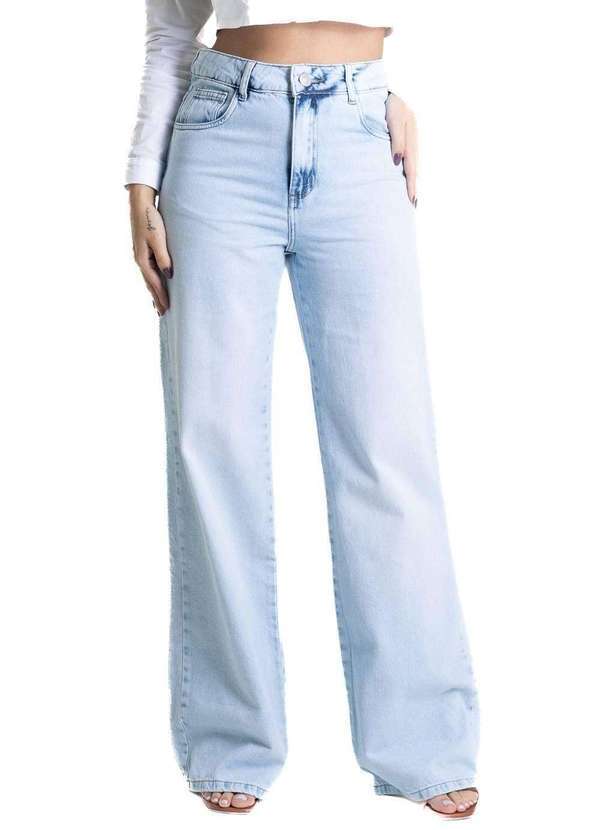 Sawary - Calça Jeans Sawary Wide Leg - 280311 Azul