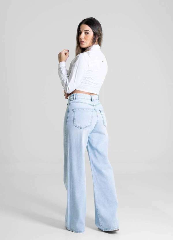 Sawary - Calça Jeans Sawary Wide Leg - 280311 Azul 3