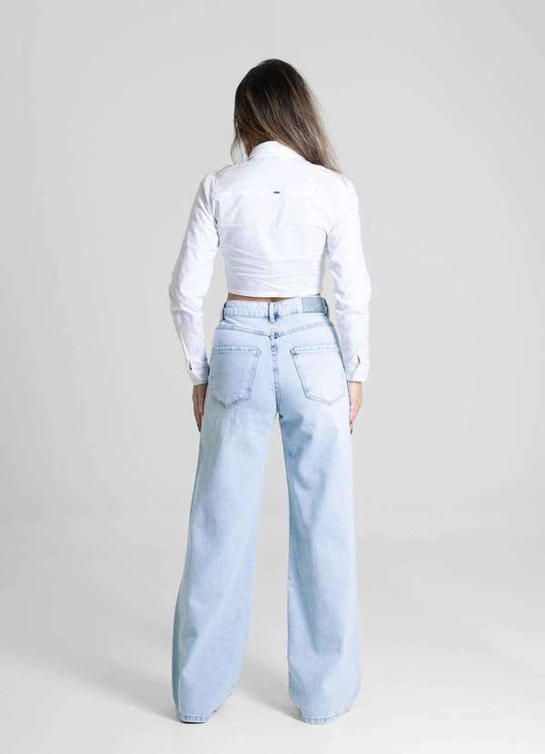 Sawary - Calça Jeans Sawary Wide Leg - 280311 Azul 4