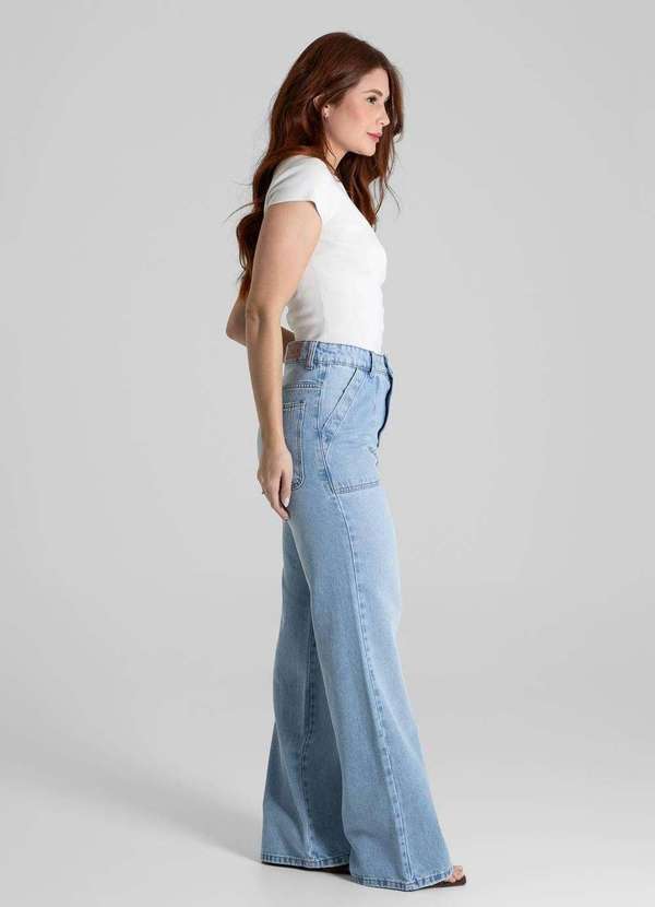 Sawary - Calça Jeans Sawary Wide Leg - 280315 Azul 3
