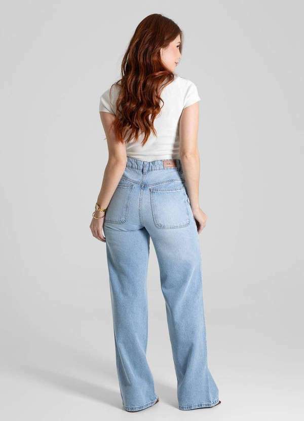 Sawary - Calça Jeans Sawary Wide Leg - 280315 Azul 4