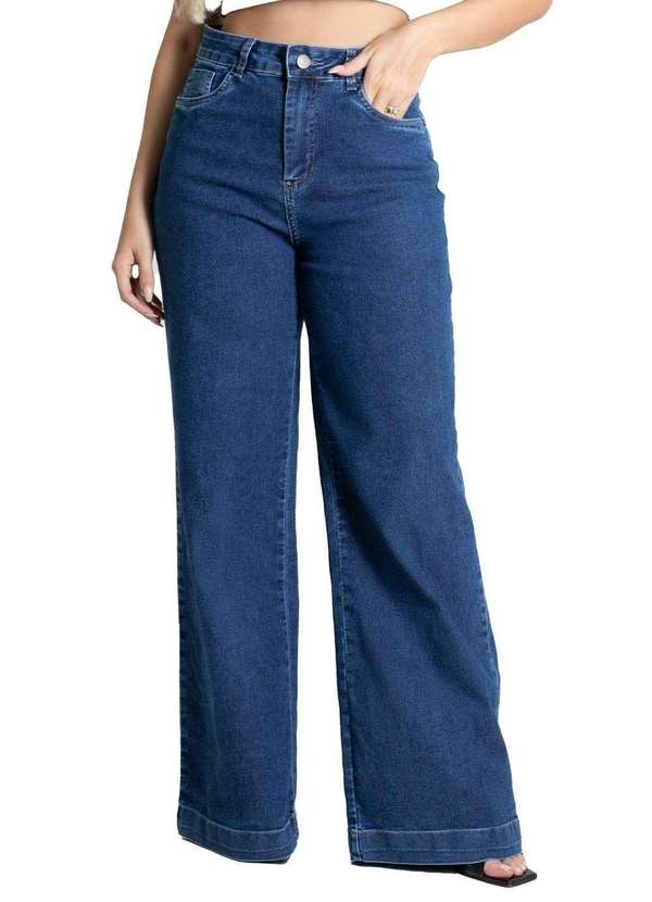 Sawary - Calça Jeans Sawary Wide Leg - 280318 Azul