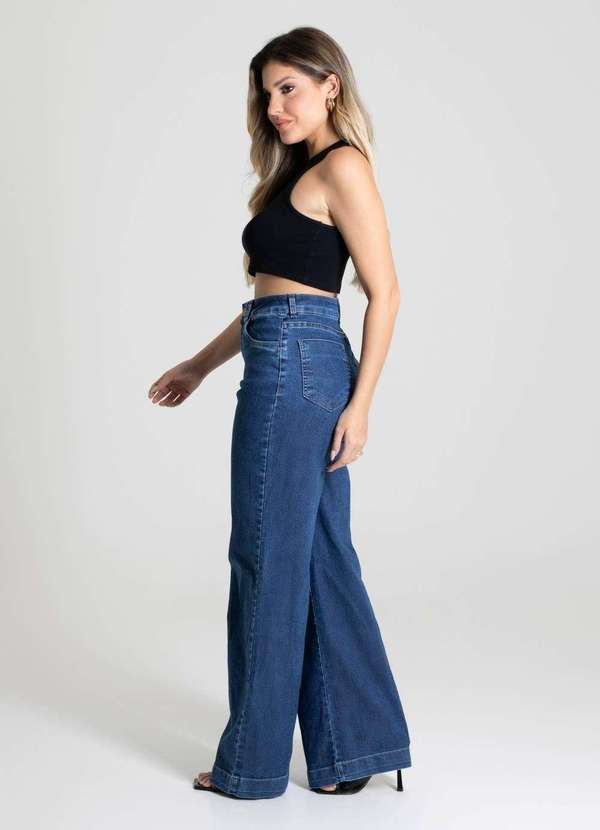 Sawary - Calça Jeans Sawary Wide Leg - 280318 Azul 3