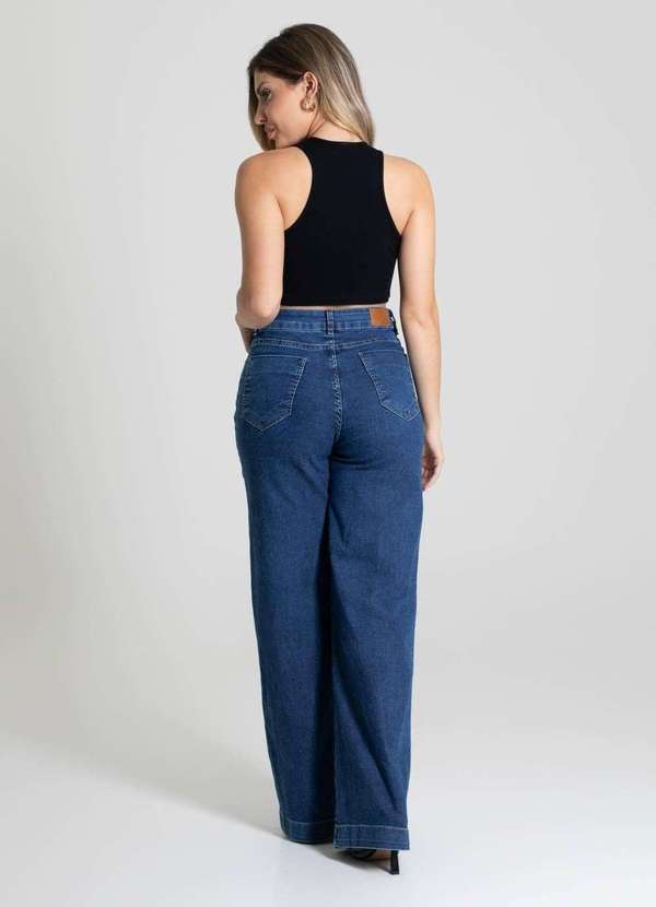 Sawary - Calça Jeans Sawary Wide Leg - 280318 Azul 4