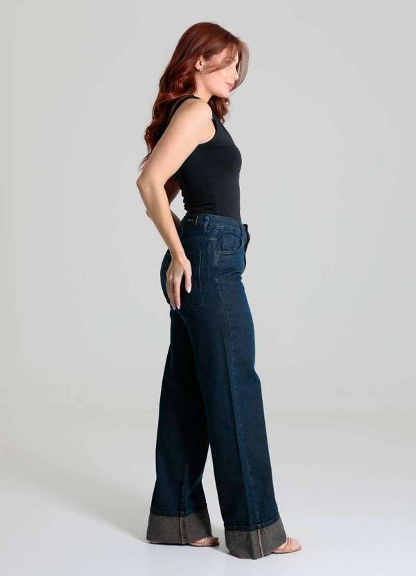 Sawary - Calça Jeans Sawary Wide Leg - 280364 Azul 3