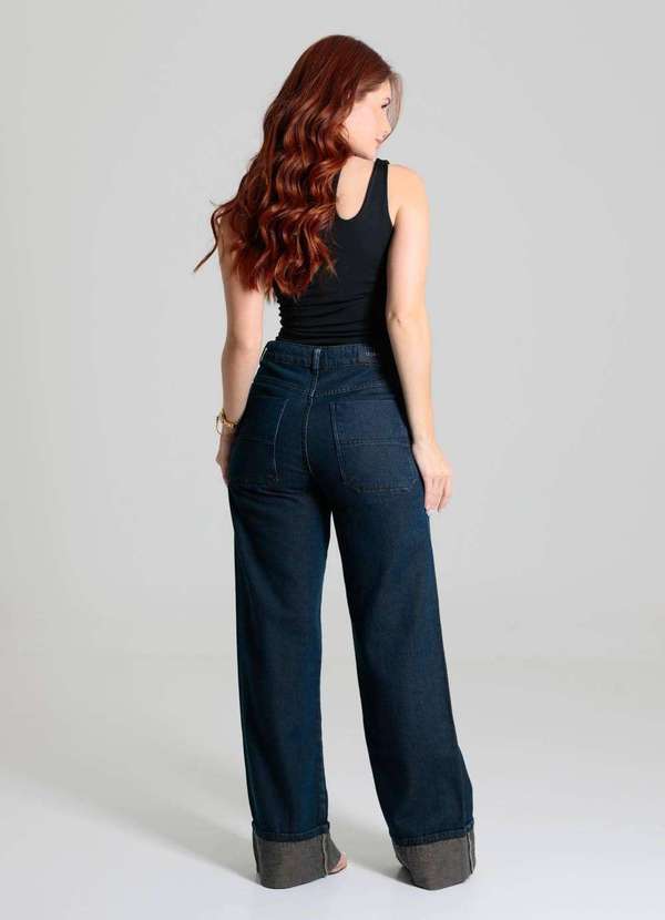 Sawary - Calça Jeans Sawary Wide Leg - 280364 Azul 4