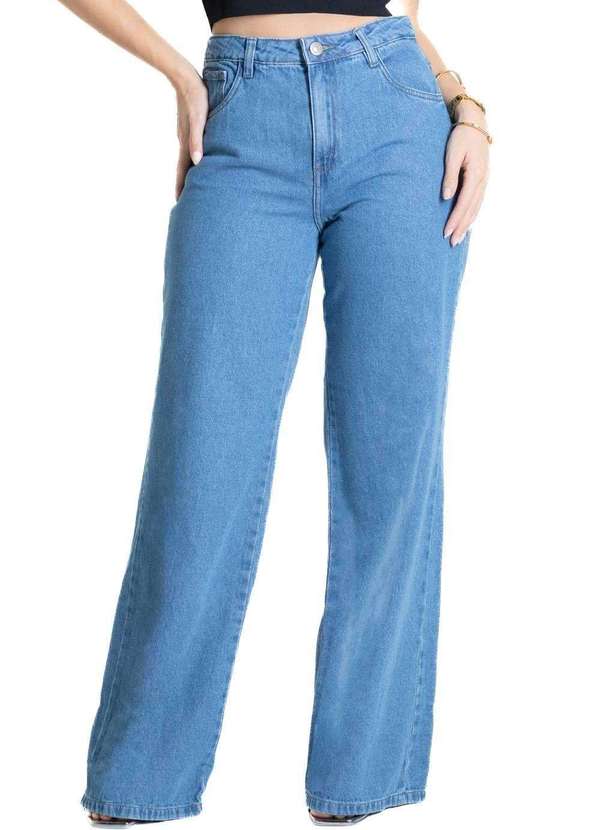 Sawary - Calça Jeans Sawary Wide Leg - 280367 Azul