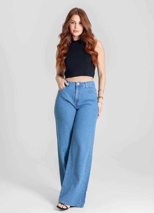 Sawary - Calça Jeans Sawary Wide Leg - 280367 Azul 2