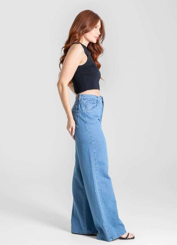 Sawary - Calça Jeans Sawary Wide Leg - 280367 Azul 3