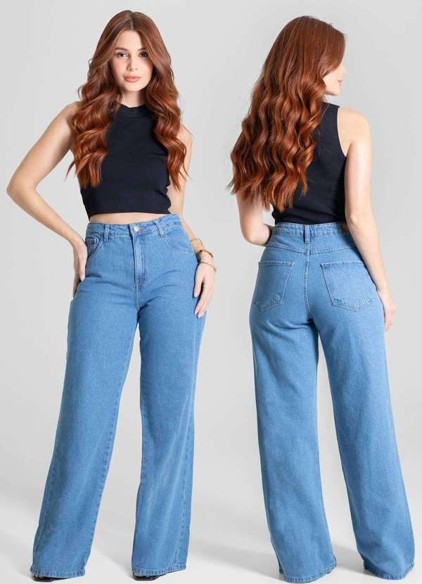 Sawary - Calça Jeans Sawary Wide Leg - 280367 Azul 6