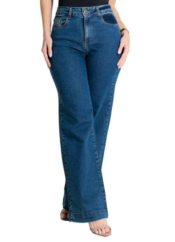 Sawary - Calça Jeans Sawary Wide Leg - 280372 Azul
