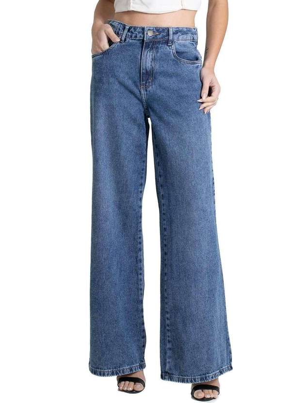 Sawary - Calça Jeans Sawary Wide Leg - 280406 Azul