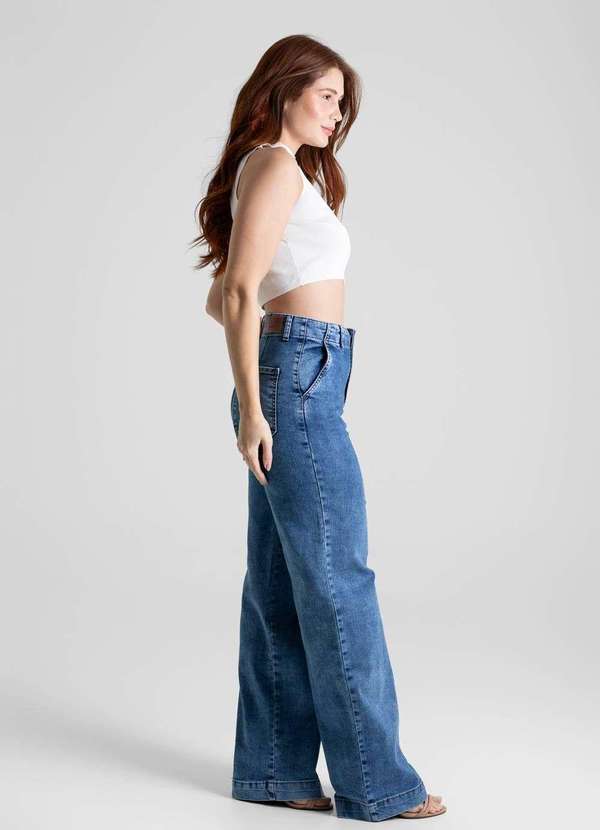 Sawary - Calça Jeans Sawary Wide Leg - 280447 Azul 3