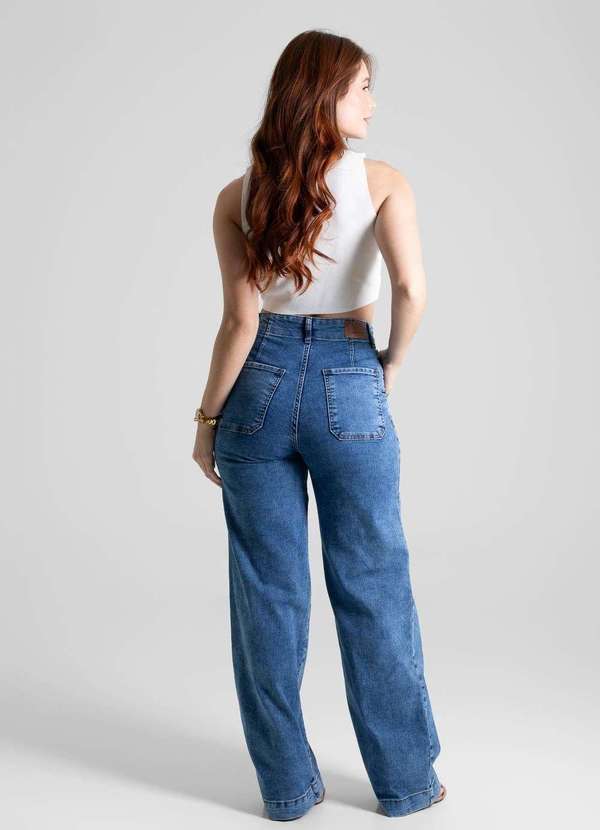 Sawary - Calça Jeans Sawary Wide Leg - 280447 Azul 5