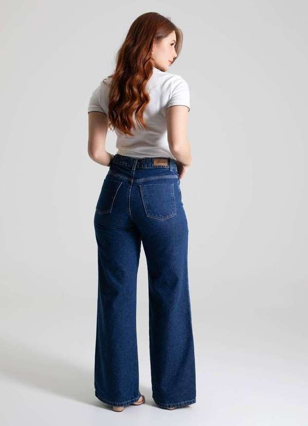 Sawary - Calça Jeans Sawary Wide Leg - 280493 Azul 4