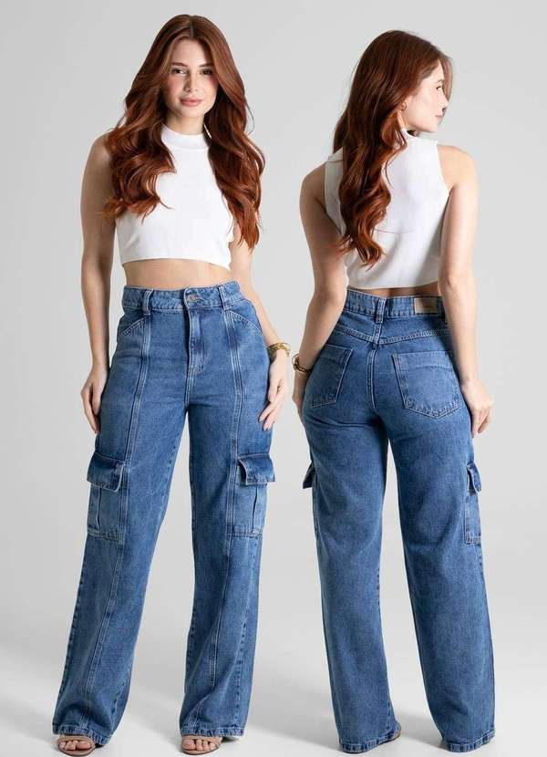 Sawary - Calça Jeans Sawary Wide Leg - 280526 Azul 6