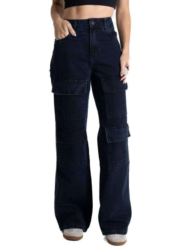 Sawary - Calça Jeans Sawary Wide Leg - 280571 Azul