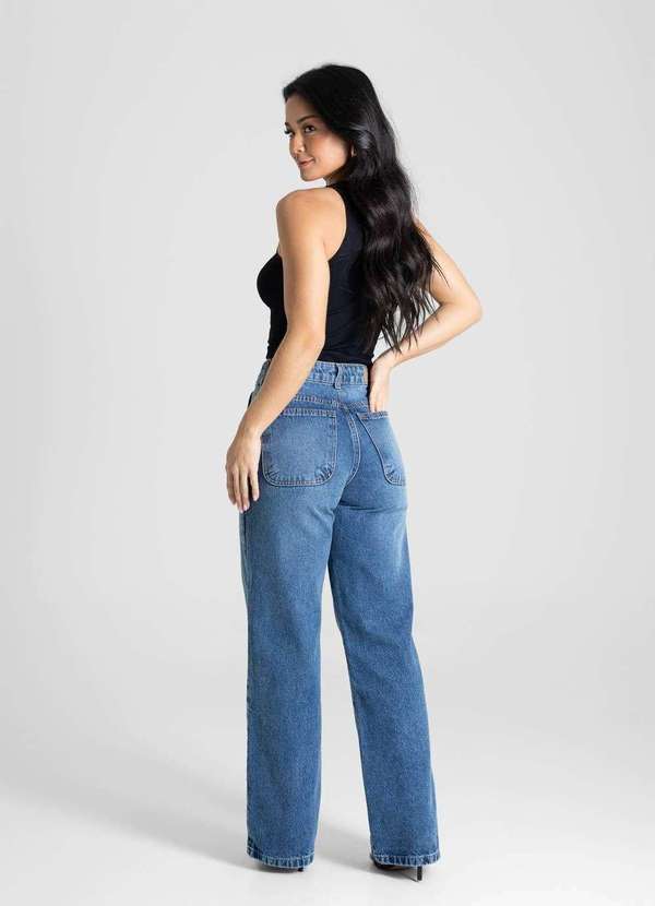 Sawary - Calça Jeans Sawary Wide Leg - 280598 Azul 4