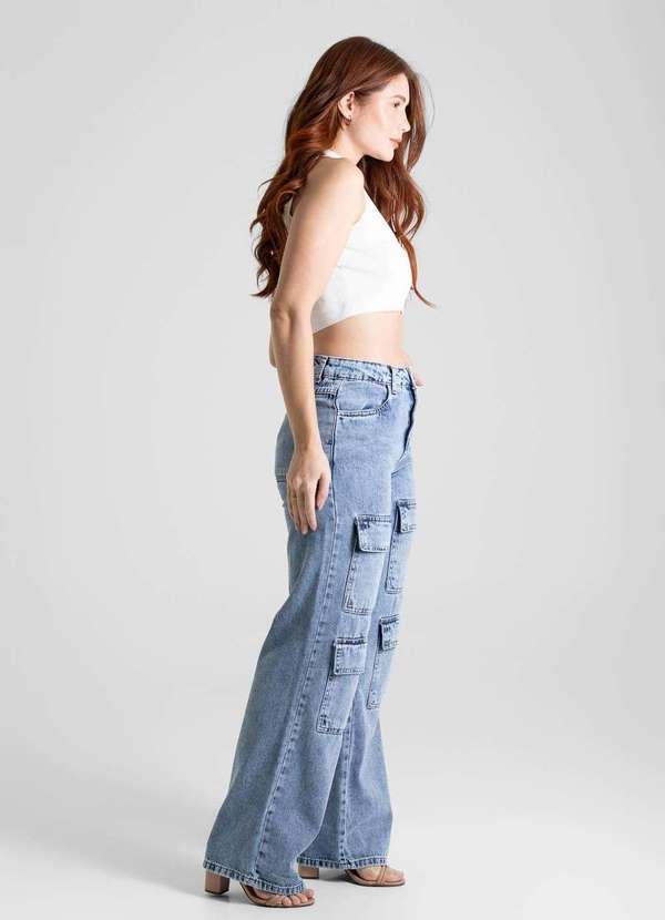Sawary - Calça Jeans Sawary Wide Leg - 280601 Azul 3