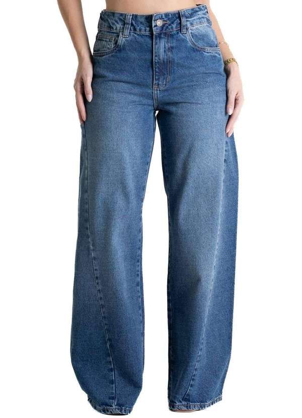 Sawary - Calça Jeans Sawary Wide Leg - 280652 Azul
