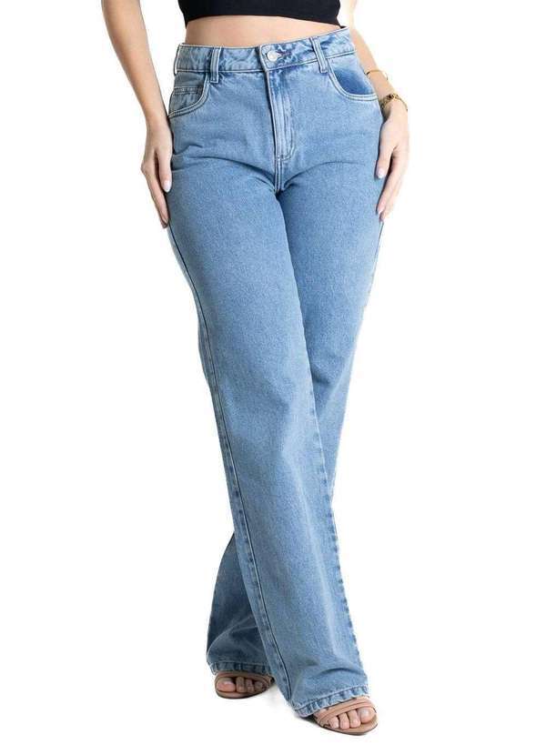 Sawary - Calça Jeans Sawary Wide Leg - 280674 Azul