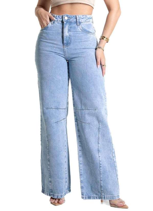 Sawary - Calça Jeans Sawary Wide Leg - 280704 Azul