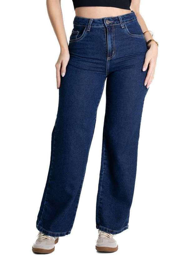 Sawary - Calça Jeans Sawary Wide Leg - 280813 Azul