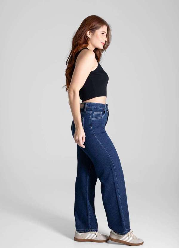 Sawary - Calça Jeans Sawary Wide Leg - 280813 Azul 3
