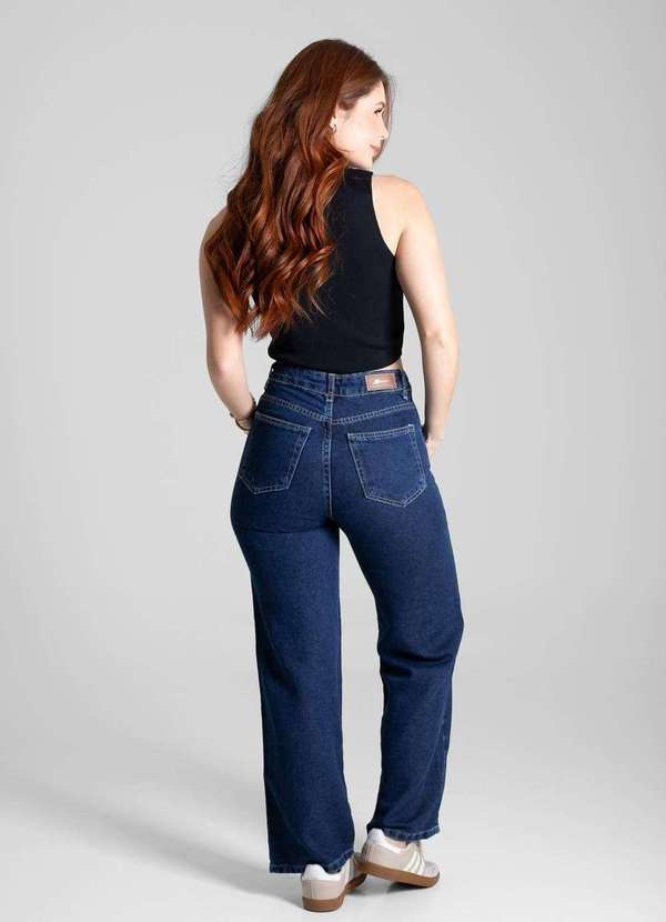 Sawary - Calça Jeans Sawary Wide Leg - 280813 Azul 4