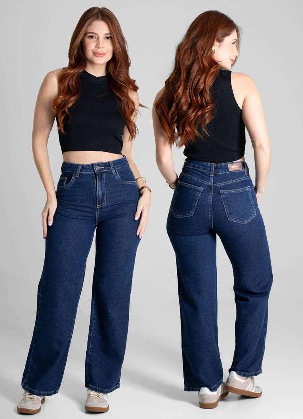 Sawary - Calça Jeans Sawary Wide Leg - 280813 Azul 6