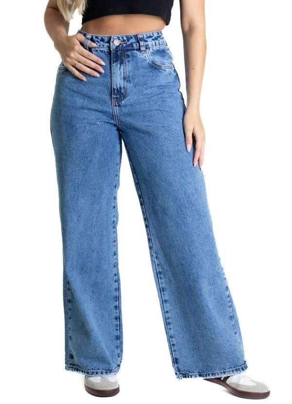 Sawary - Calça Jeans Sawary Wide Leg - 280861 Azul