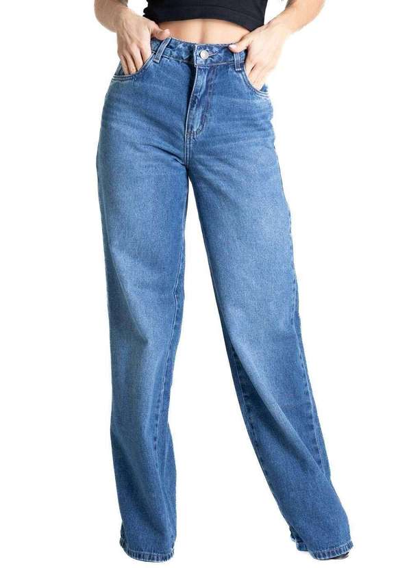 Sawary - Calça Jeans Sawary Wide Leg - 280897 Azul