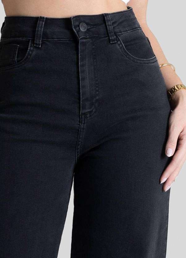 Sawary - Calça Jeans Sawary Wide Leg - 280960 Preto 5