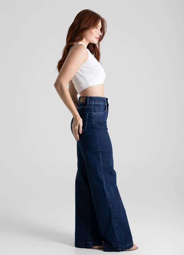 Sawary - Calça Jeans Sawary Wide Leg - 280978 Azul 3