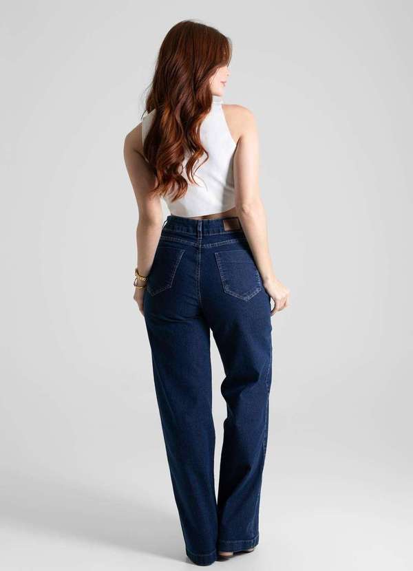 Sawary - Calça Jeans Sawary Wide Leg - 280978 Azul 4