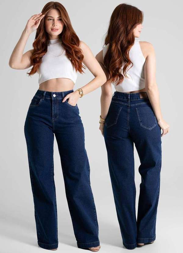 Sawary - Calça Jeans Sawary Wide Leg - 280978 Azul 6