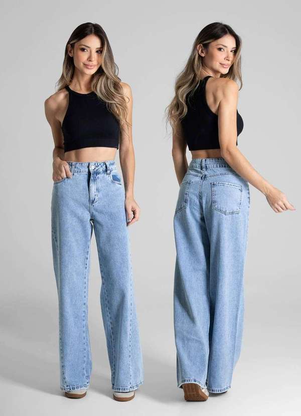 Sawary - Calça Jeans Sawary Wide Leg - 281018 Azul 6