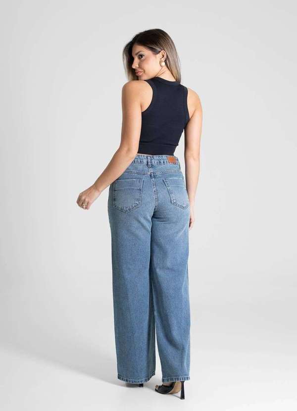 Sawary - Calça Jeans Sawary Wide Leg - 281021 Azul 4