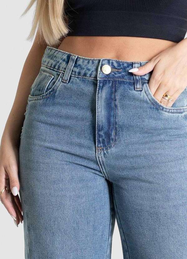 Sawary - Calça Jeans Sawary Wide Leg - 281021 Azul 5